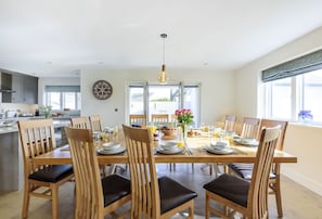 All Views, Burton Bradstock: Space for all the family to dine in comfort