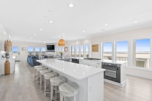 Kitchen with stunning views