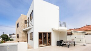 Duplex overview plus patio area. #Patio #airbnb #mindelo