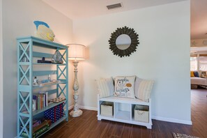 Games, books; Entry includes all you need to welcome you to the home!