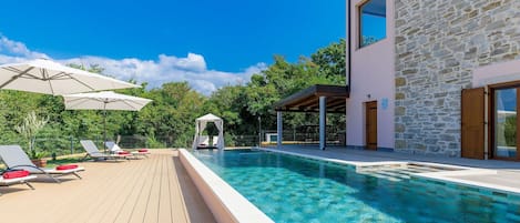 Water, Sky, Cloud, Swimming Pool, Plant, Azure, Building, Window, Shade, Leisure