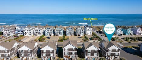 NH189: South Fork Farms 6 | Rear Aerial View & Beach Access