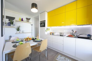 Kitchen and dining area