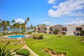 View of pool and ocean from first floor terrace 