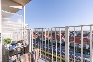 Sunny terrace with panoramic views