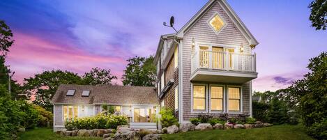 House at twilight