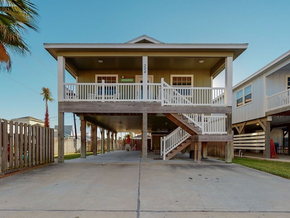 Front Entrance with Ample Parking for 4 Vehicles
