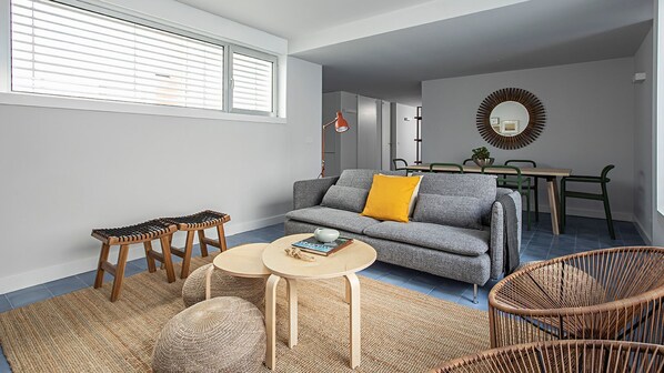 Living room with unique decoration #lisbon #downtown #airbnb