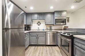 Fully Renovated and Well Stocked Kitchen for Your Meal Prep