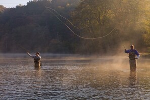 Fly fishing in the Toccoa.