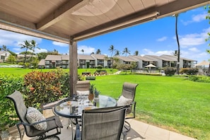 Our favourite place in the world: our lanai.
Pool and BBQ close by.