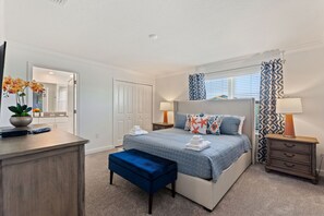 ‘Tranquility’ – Opulent Bedroom with a queen bed and adjacent bathroom