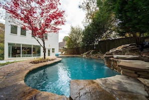 Custom In Ground pool with Waterfalls.