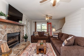 Listen to the river from the couch or deck just outside.