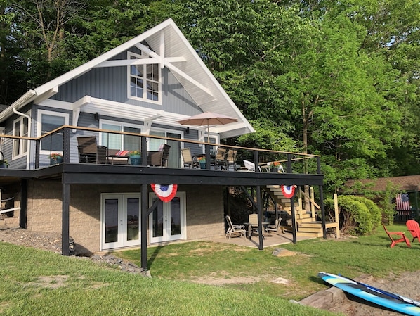 Lake side of house