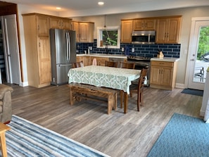 Kitchen and dining area