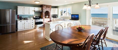 Great room view - Large, sunny kitchen with spectacular harbor view.