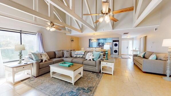Open Concept with Vaulted Ceilings