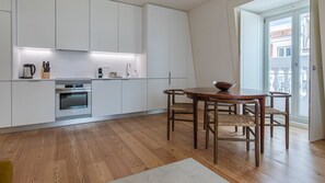 View of the dining area with such a lovely sight over the city #airbnb #lisbon #pt #portugal #diningarea #room #downtown