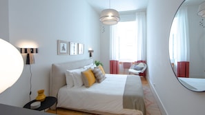 Bright and stylish bedroom #downtown #airbnb #lisbon