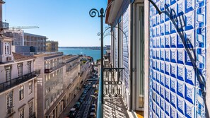 Beautiful tiles in your balcony #lisbon #airbnb #downtown