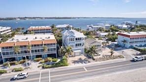 Crosswalk to beach front house (motorist must stop for pedestrians)