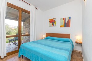 Schlafzimmer mit überdachter Terrasse