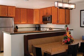 Full kitchen with all the necessities.