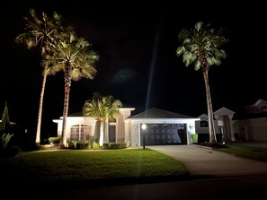 Night time view of 3136 Waterway Place, Port Orange.  