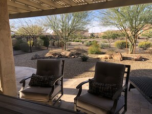 Beautiful quiet and private yard. 