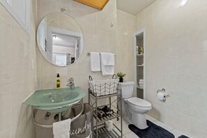 A well-arranged bathroom view, creating the perfect space for relaxation.