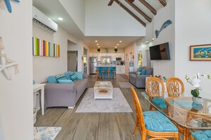 Open Living room & kitchen