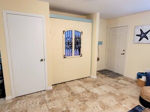 Murphy bed when retracted.