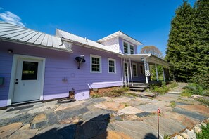 Backyard with Flagstone Patio