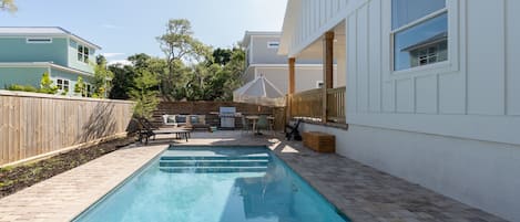 Bask in your own PRIVATE SALTWATER HEATED POOL!