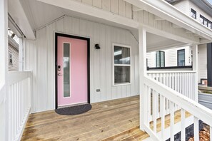 Lexington Street Entrance and front porch. 