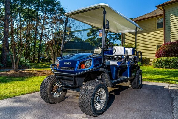 6 Passenger Golf Cart ~ Included in Rental