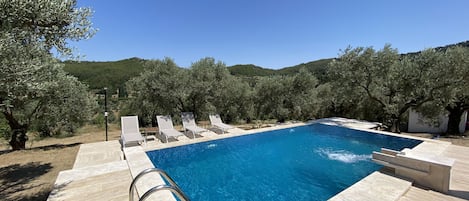 Private pool with stunning orchid views