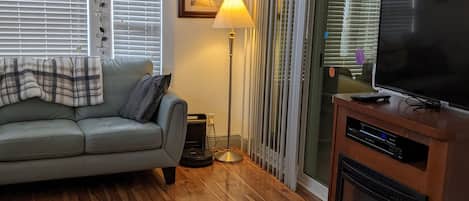 Living room with "Fireplace"