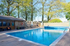 Swimming pool at Tresooth Cottages near Falmouth Cornwall