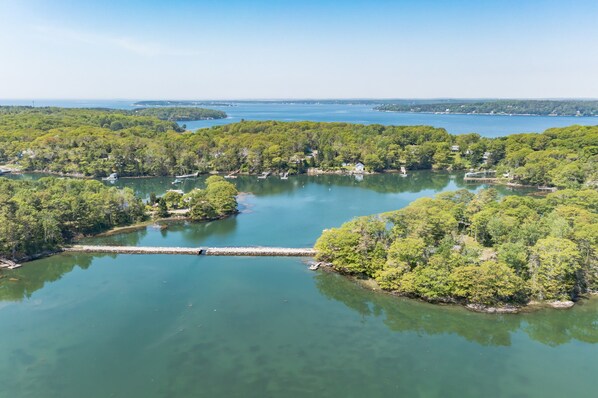 East Boothbay is surrounded by coves and inlets -- a kayaker's paradise.