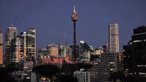 Night time city view