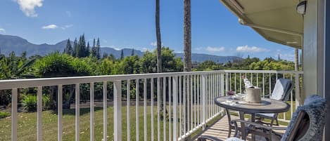 Alii Kai 1201 Kauai North Shore Rental - Balcony Lanai View.