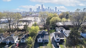 Drone Shot OF HOME AND DOWNTOWN