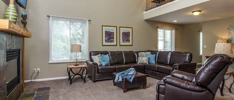 Open concept great room in Union Grove home