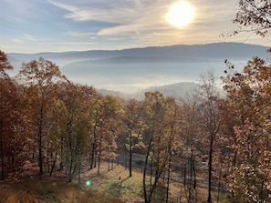 Morning view over the valley. 