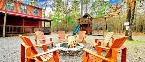 Enjoy smores and campfire stories around the fire pit. Relax and Unwind!