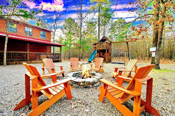 Enjoy smores and campfire stories around the fire pit. Relax and Unwind!