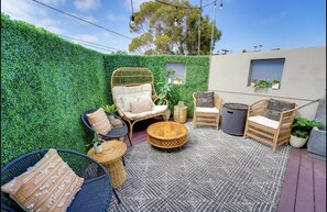 outdoor patio from front door 