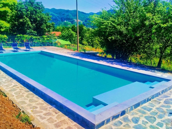 Schwimmbad des Ferienhauses